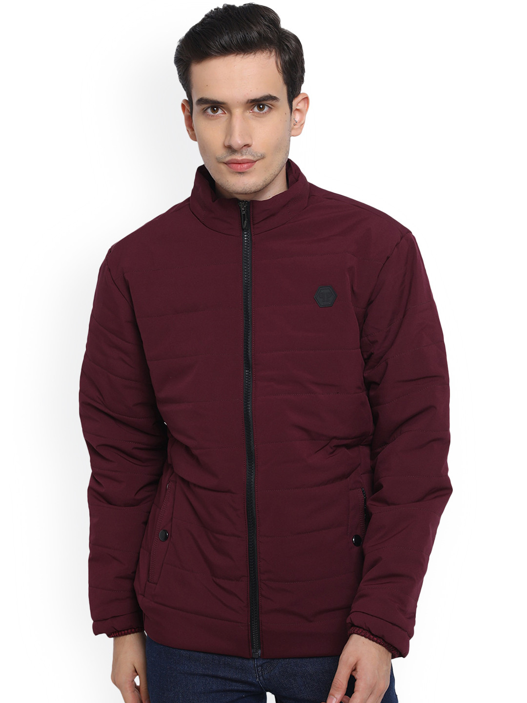 AD & AV Men Magenta Water Resistant Puffer Jacket