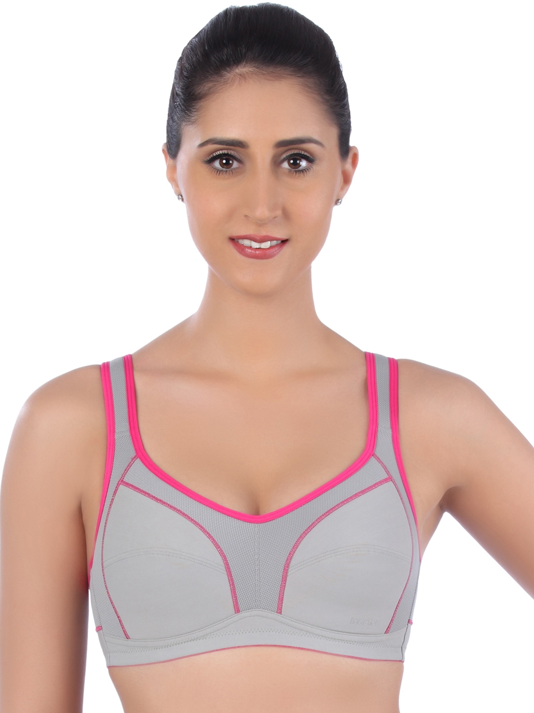 Buy Triumph Triaction Pure Lite Non-wired Lightly Padded Full Coverage Sports  Bra - Black Online