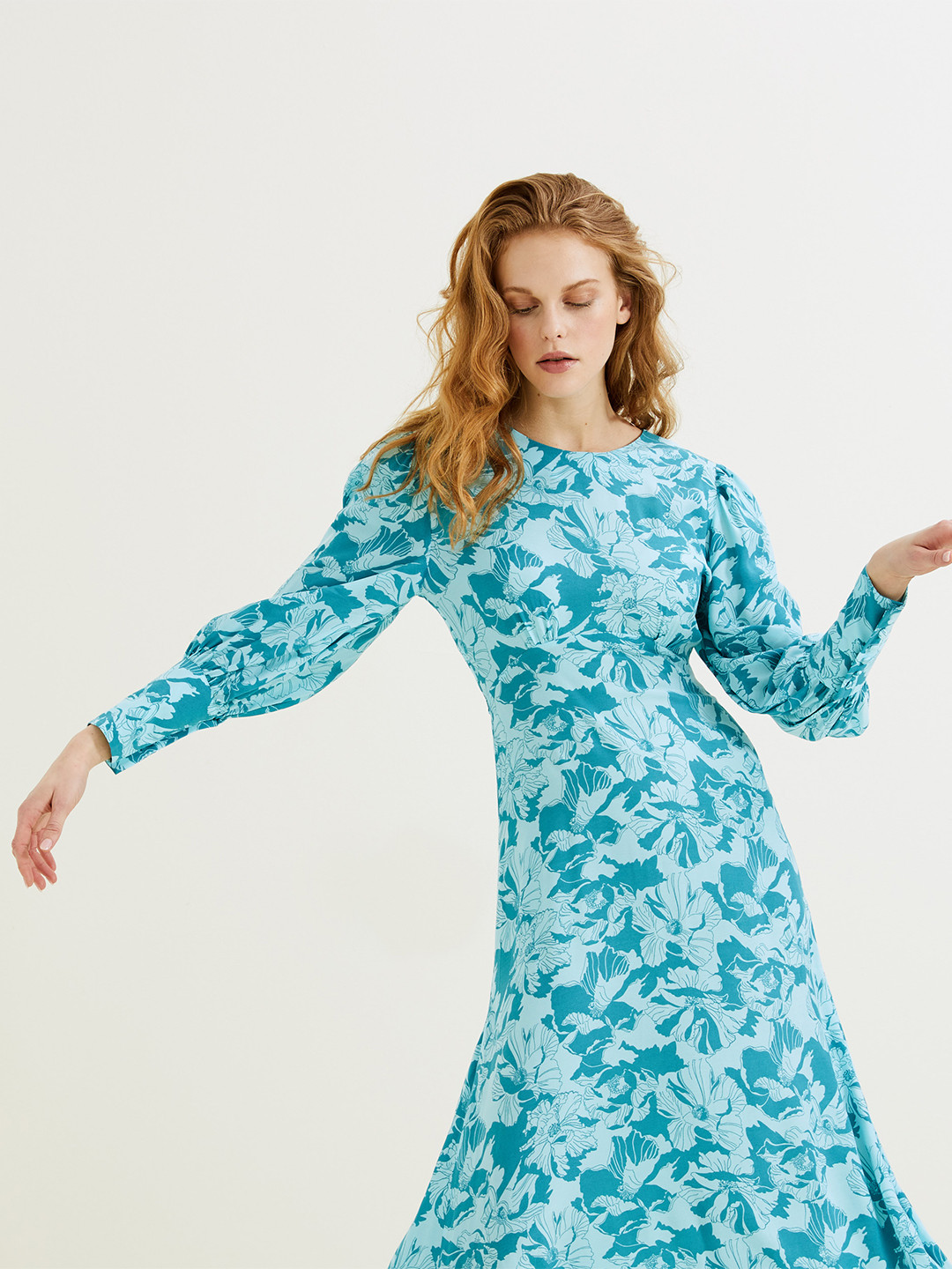 Marks & Spencer Turquoise Blue Maxi Dress