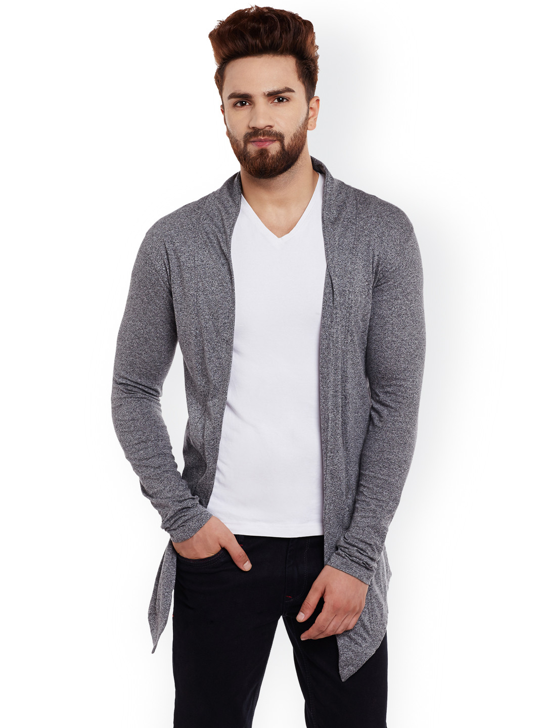 Buy CHILL WINSTON Men Charcoal Grey 