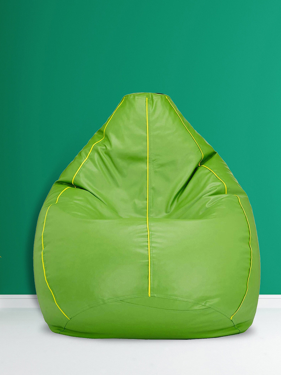 SHIRA 24 Green Solid XXL Tear Drop Bean Bag Cover