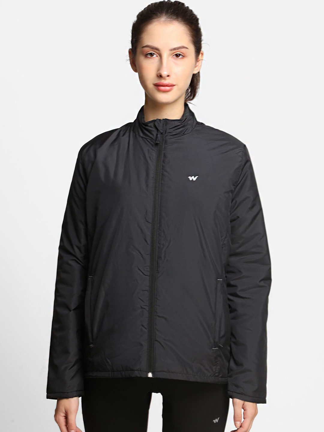 Wildcraft Women Black Lightweight Longline Outdoor Sporty Jacket