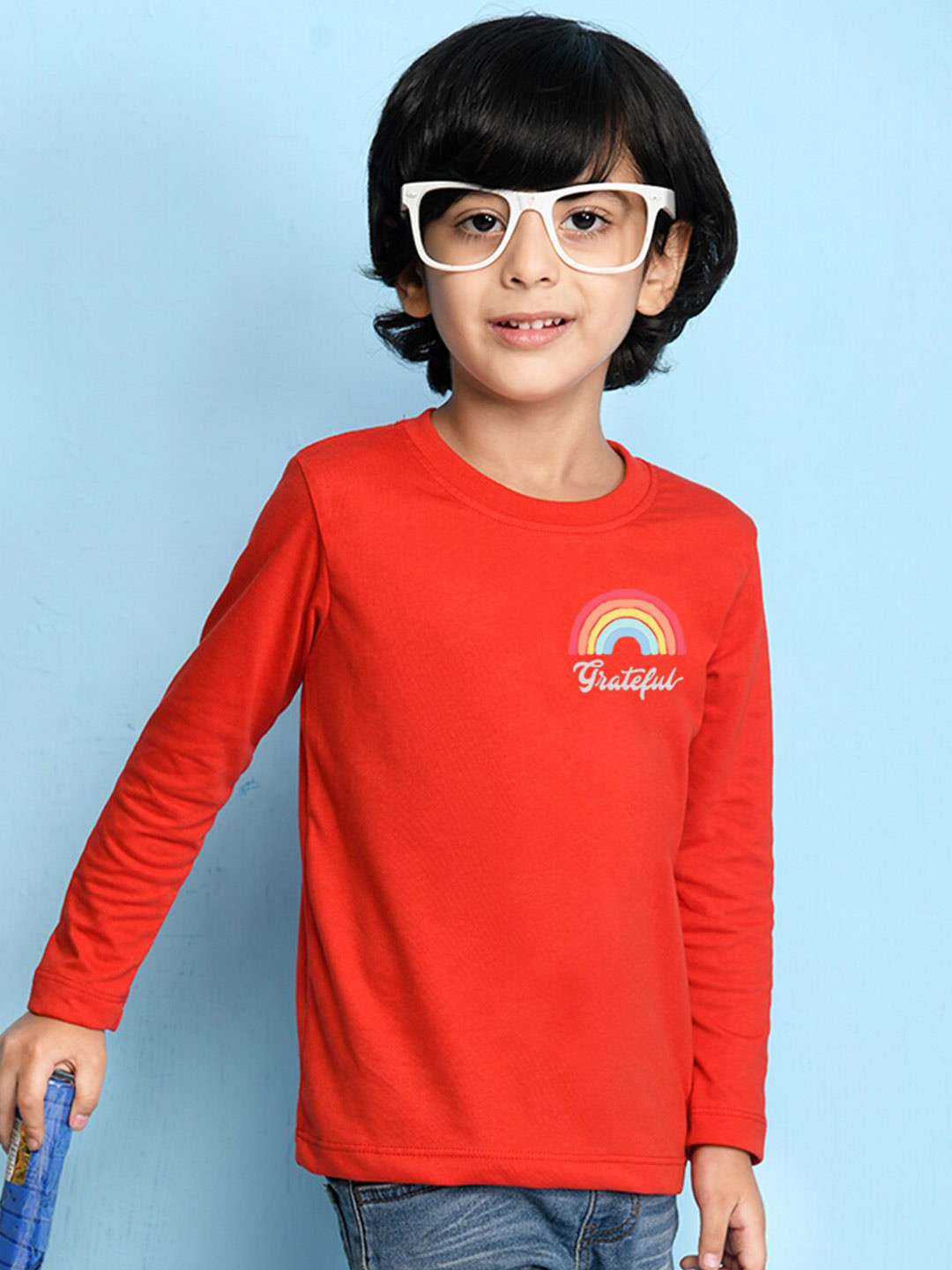 NUSYL Boys Red Long Sleeves T-shirt