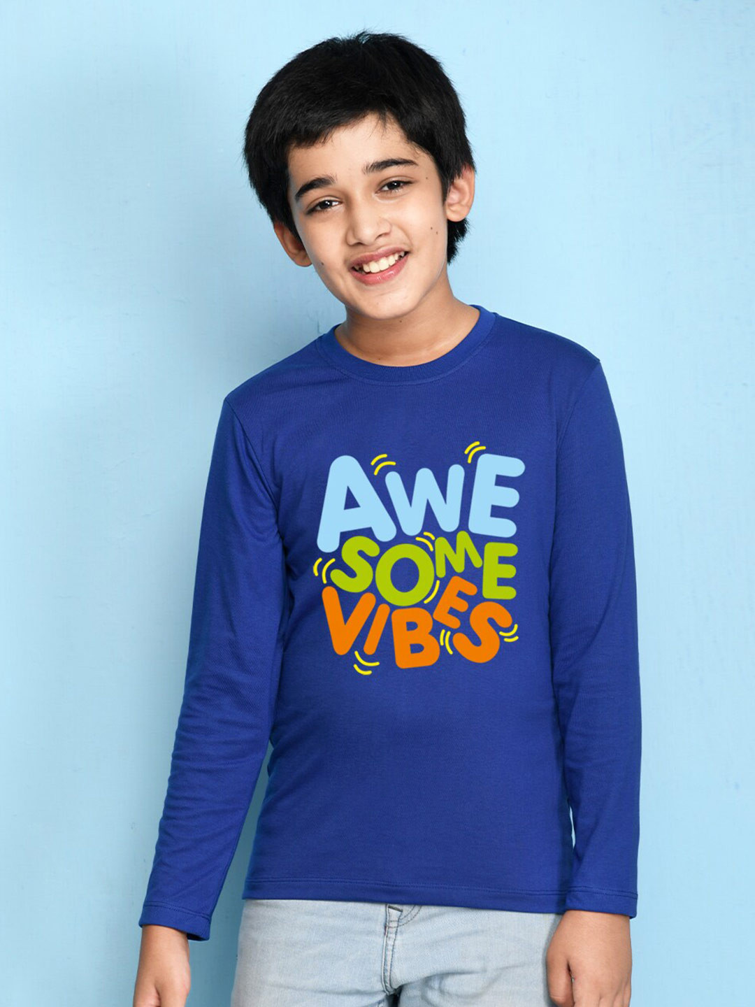 NUSYL Boys BluePrinted T-shirt