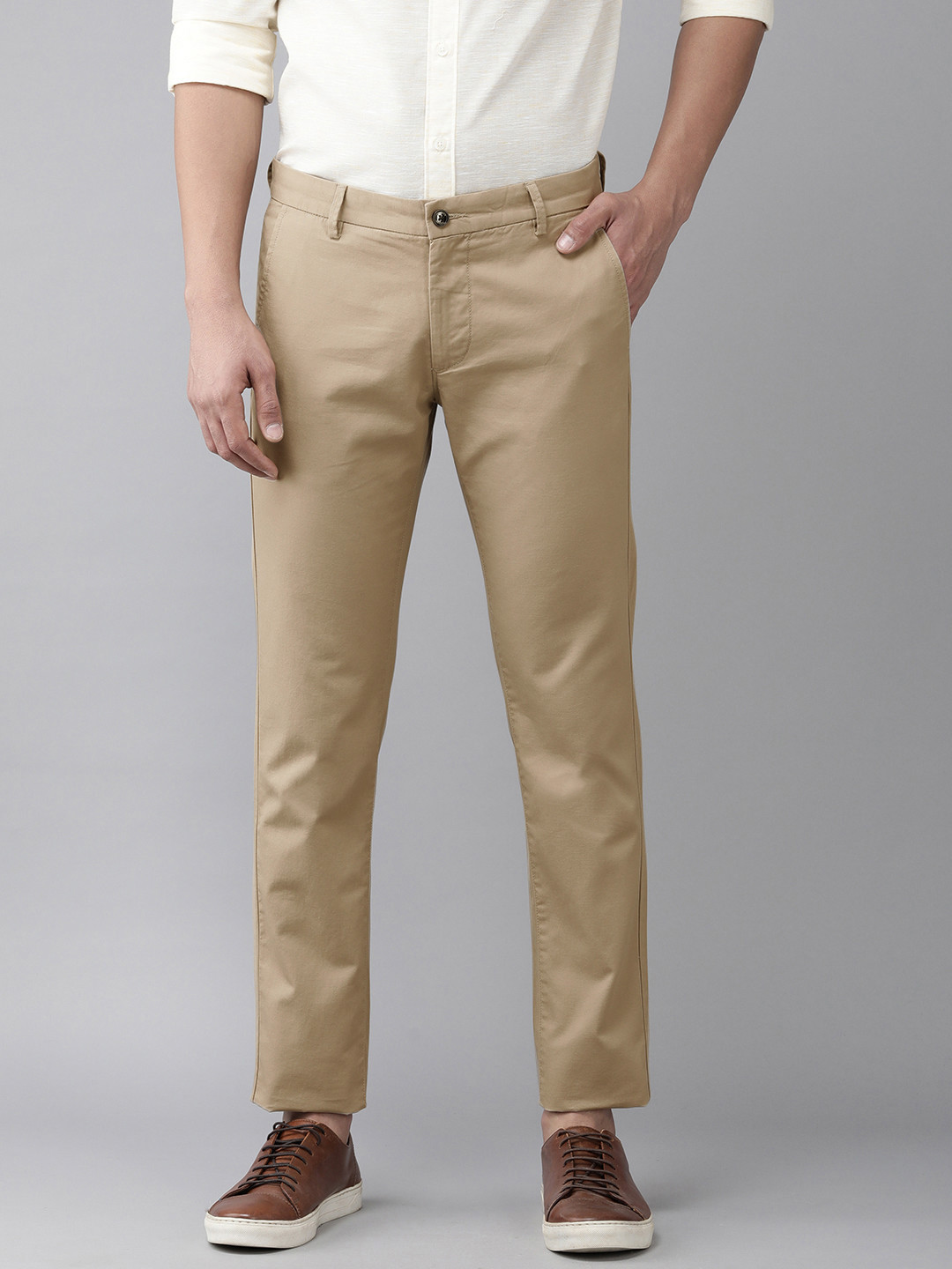 Arrow Sport Men Khaki Slim Fit Chinos