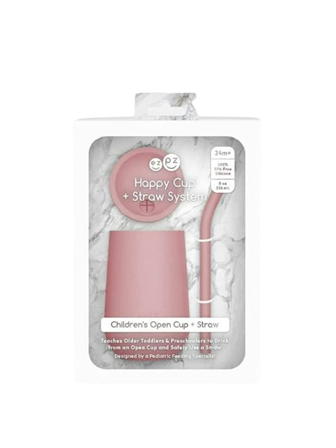 ezpz Pink Solid Baby Feeding Utensils