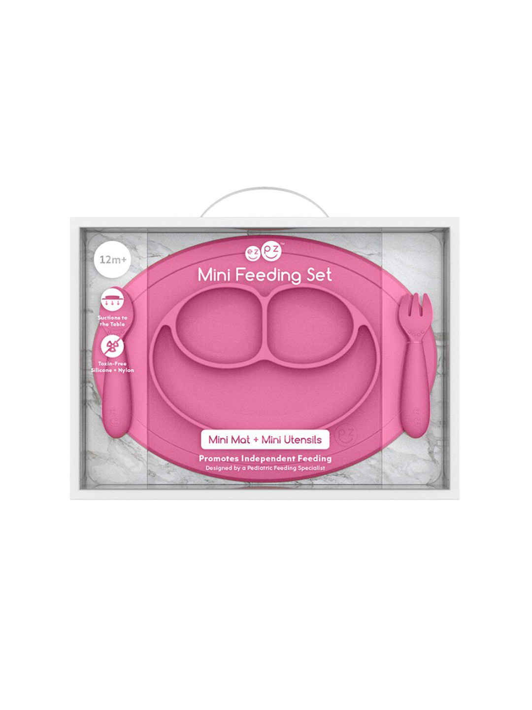 ezpz Kids Pink Solid Baby Dining Set