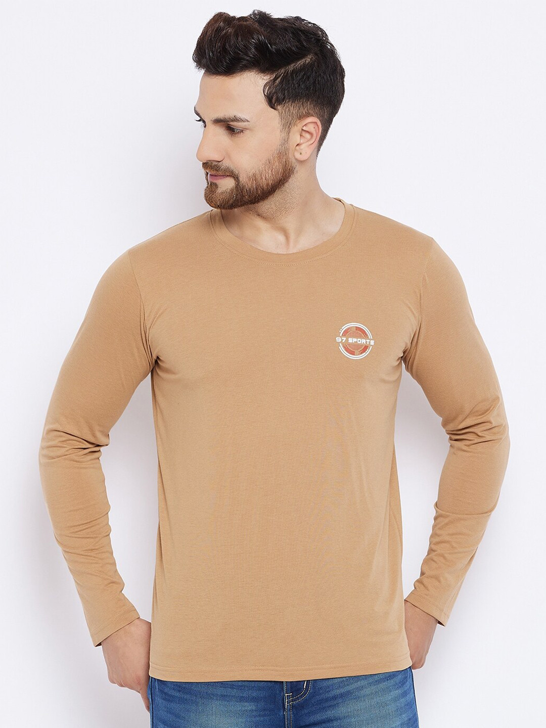 THE MILLION CLUB Men Beige T-shirt
