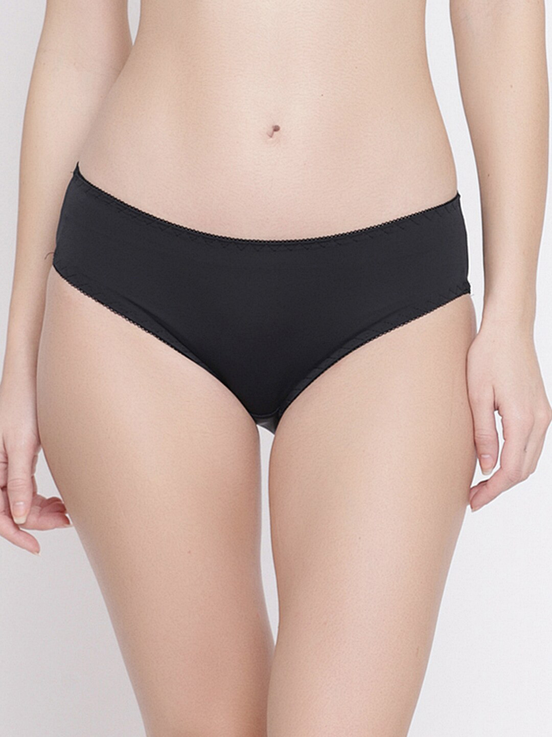 PrettyCat Women Black Solid Bikini Briefs