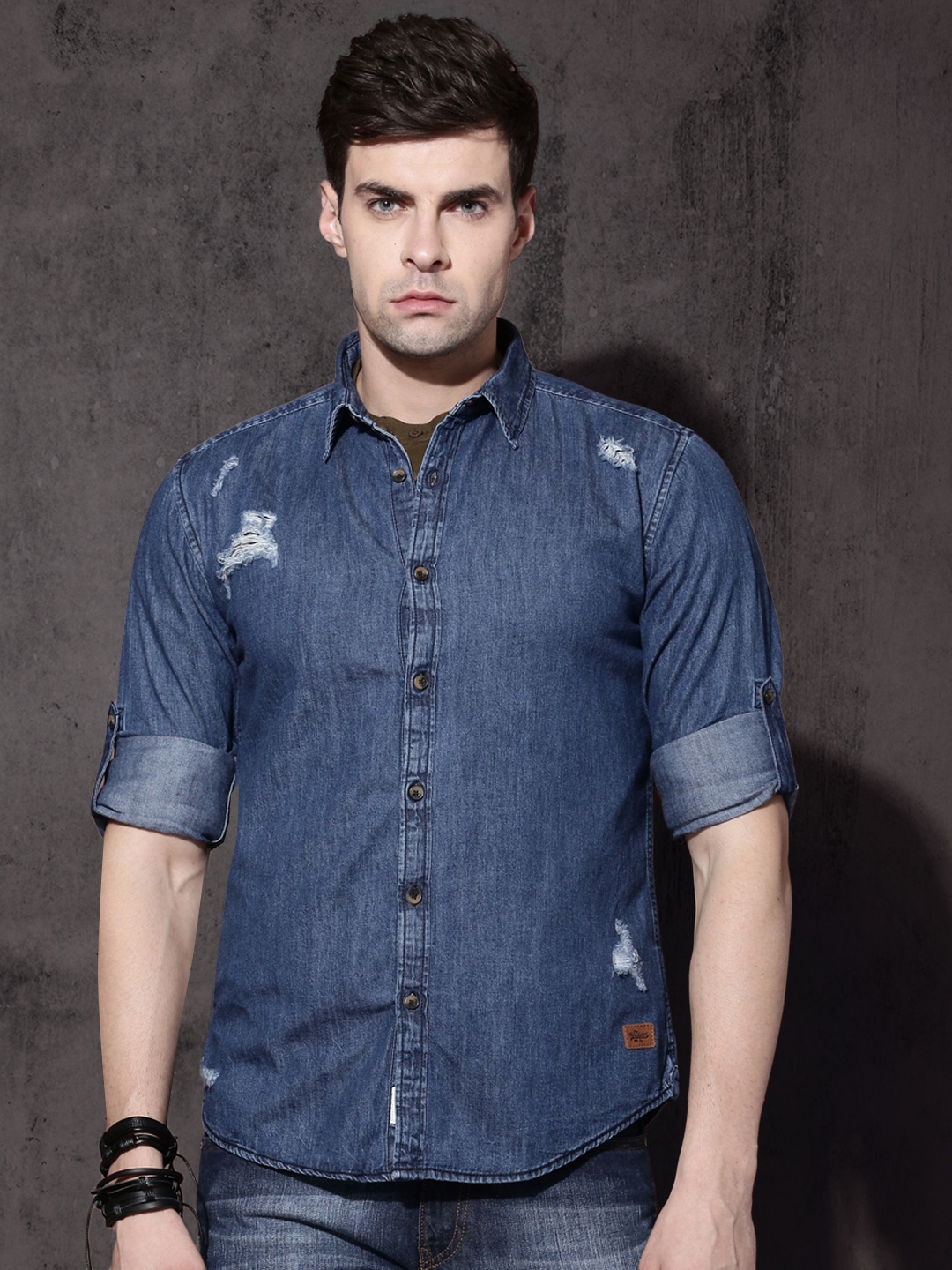 Buy Roadster Denim & Jeans Shirts for Men Online | FASHIOLA INDIA-totobed.com.vn