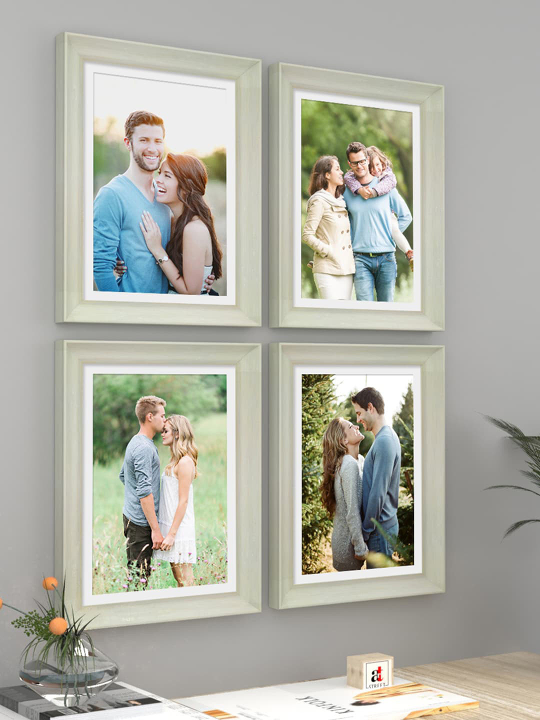 Art Street White Wooden Photo Frames