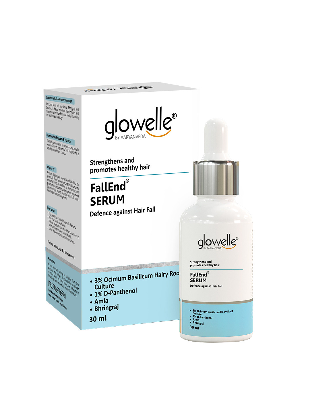 Aryanveda Glowelle Fall End Hair Serum to Strengthen Hair with Amla - 30 ml