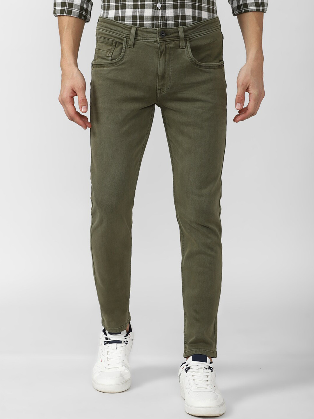 VAN HEUSEN DENIM LABS Men Olive Green Jeans