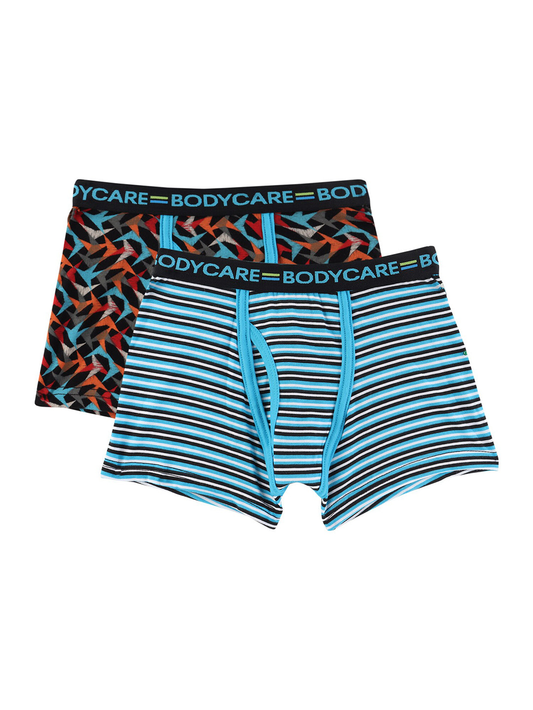 Bodycare Kids Boys Pack Of 2 Sky Blue and Orange Trunks KGA2062BSB