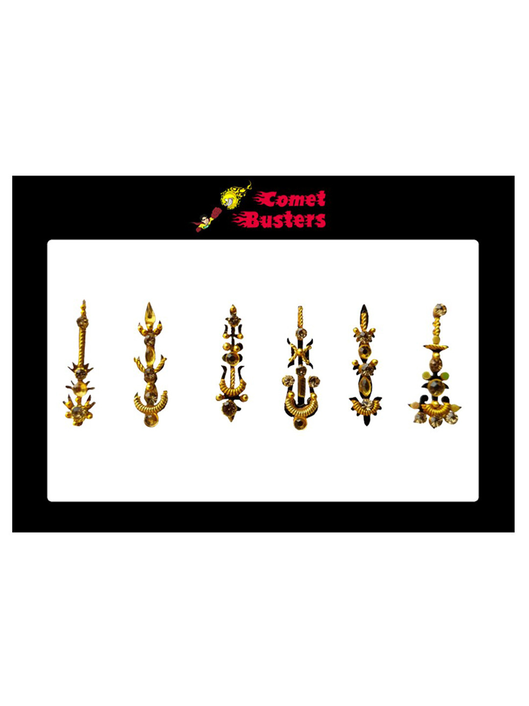 Comet Busters Gold Embellished Bindi