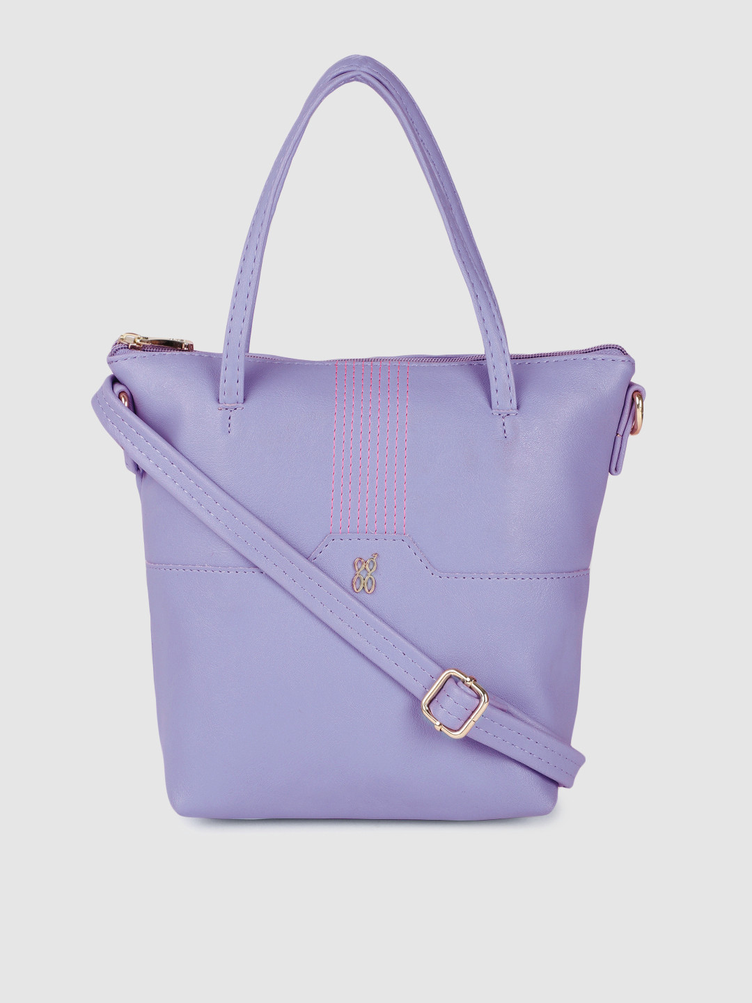 Baggit Purple Solid Handheld Bag