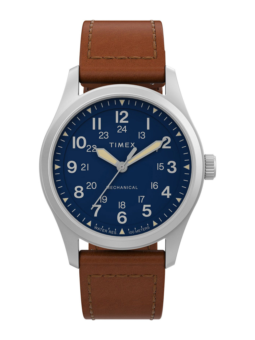 Timex Men Printed Dial & Leather Straps Analogue Watch TW2V00700