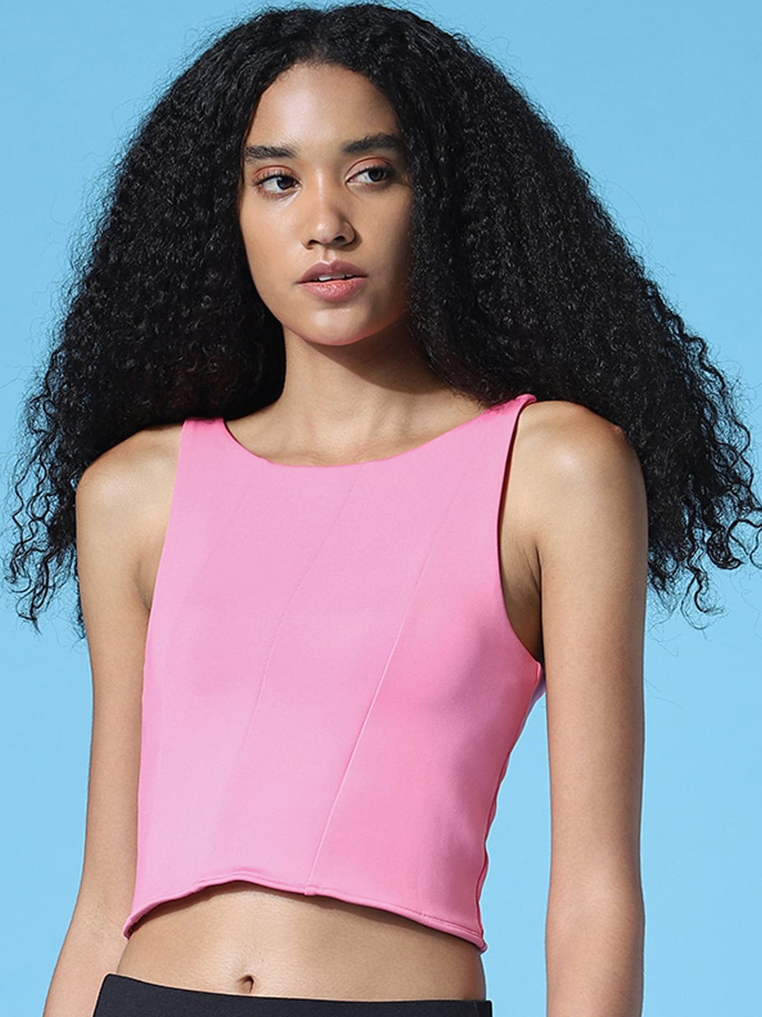 ONLY Bra Lightly Padded ONLPHELLO S/L BRALET Pink Carnation