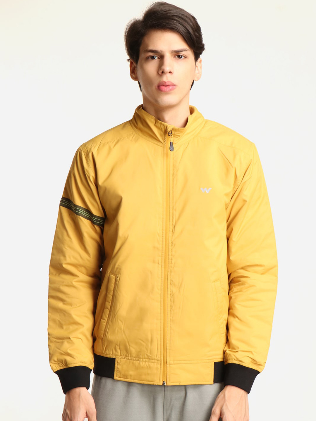 Wildcraft Men Mustard Lightweight Bomber Jacket