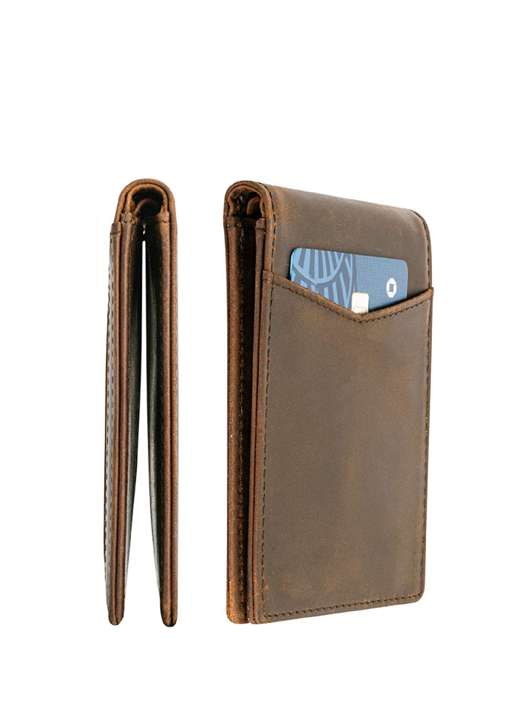 CONTACTS Men Leather Two Fold Wallet
