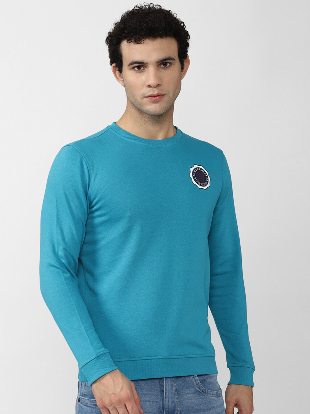 Van Heusen ACADEMY Men Blue Sweatshirt