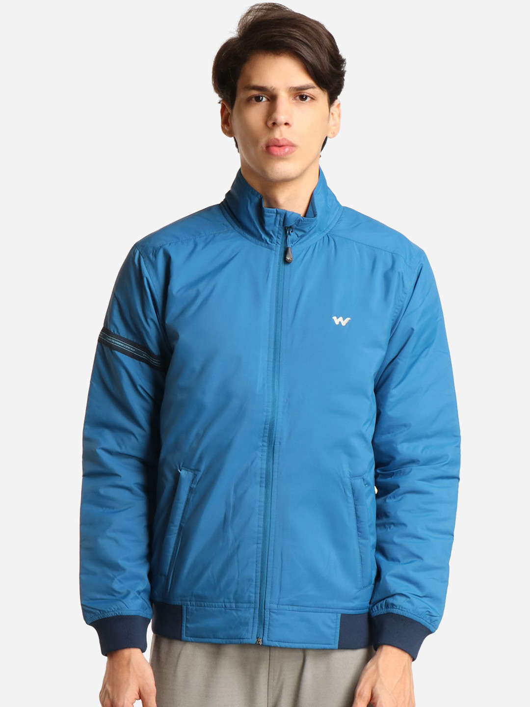 Wildcraft Men Blue Lightweight Bomber Jacket