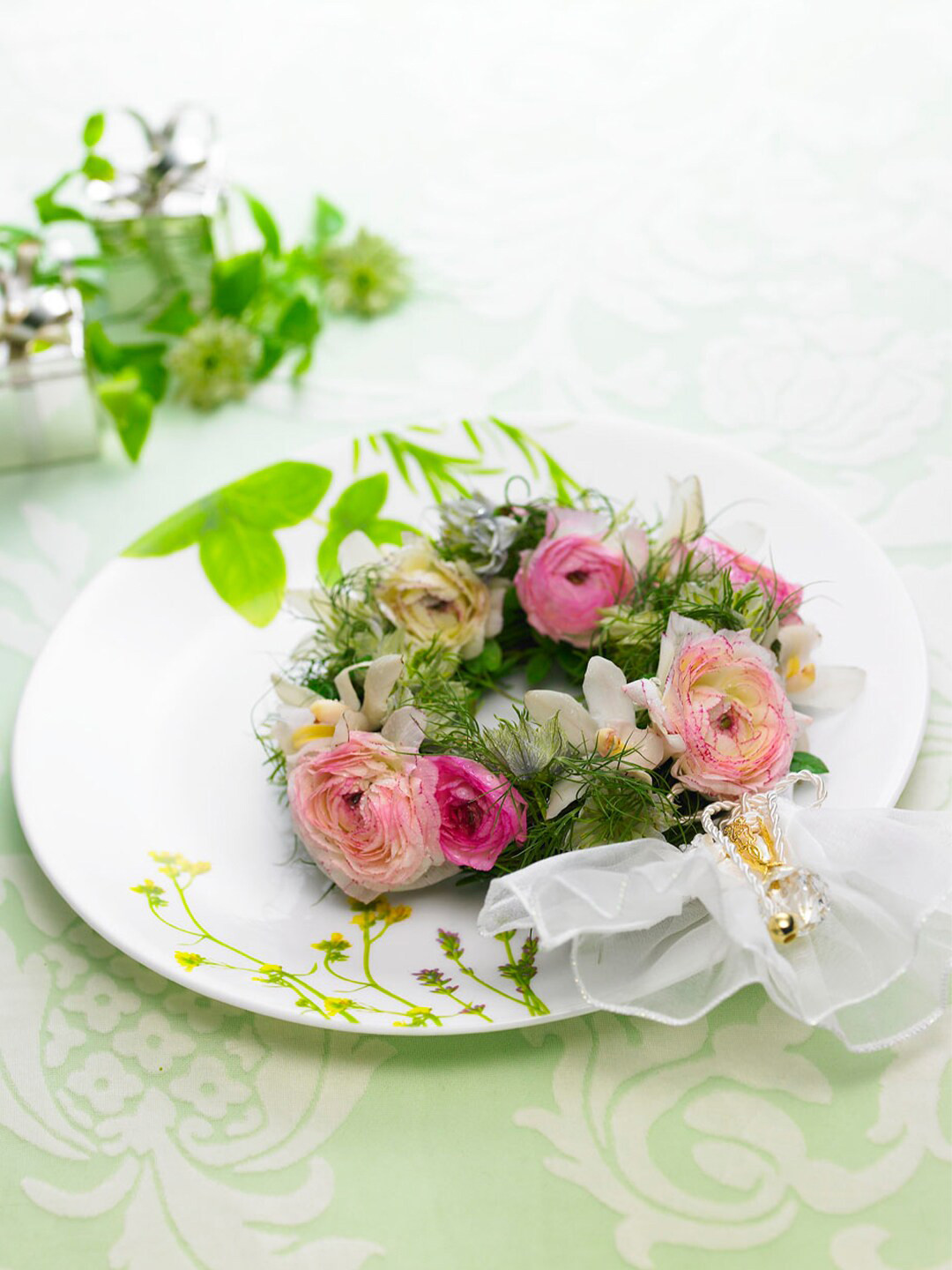 Corelle Set Of 6 Dishwasher And Microwave SafeFloral Printed Glossy Plates