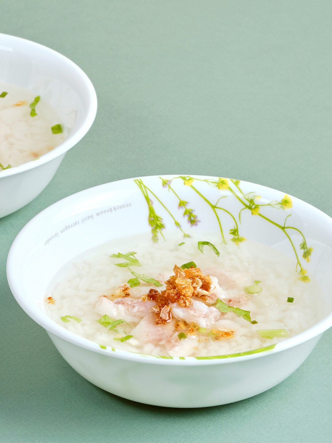 Corelle Asia Collection Set of 6 Floral Printed Glossy Bowl 532 ML Each