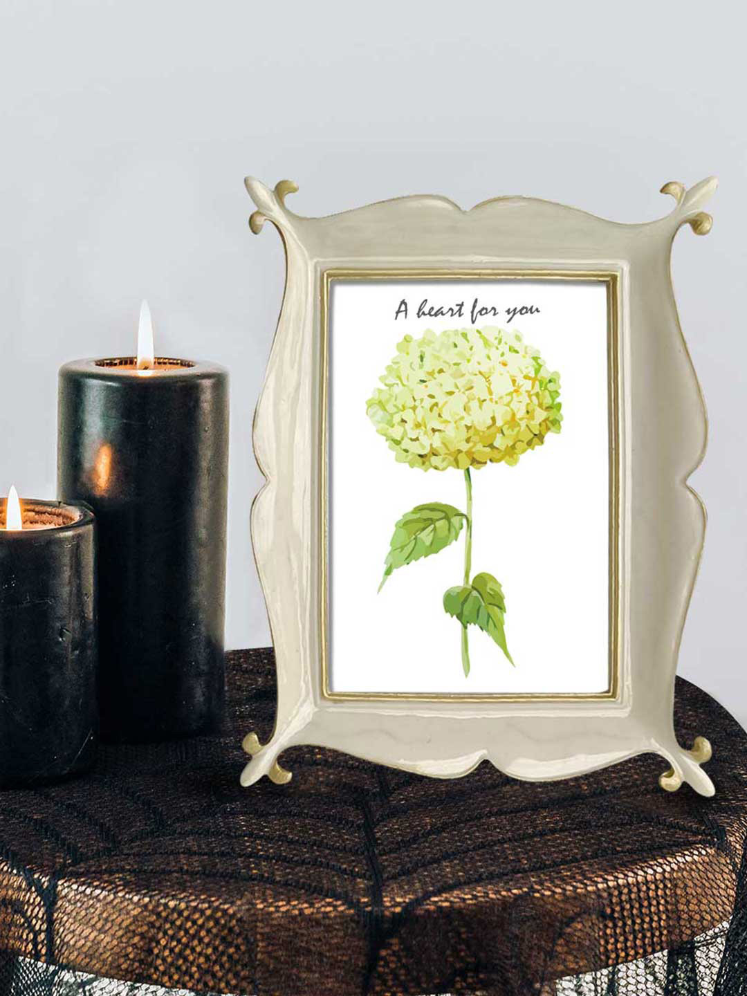 Art Street White Plane Vector Design Table Photo Frame