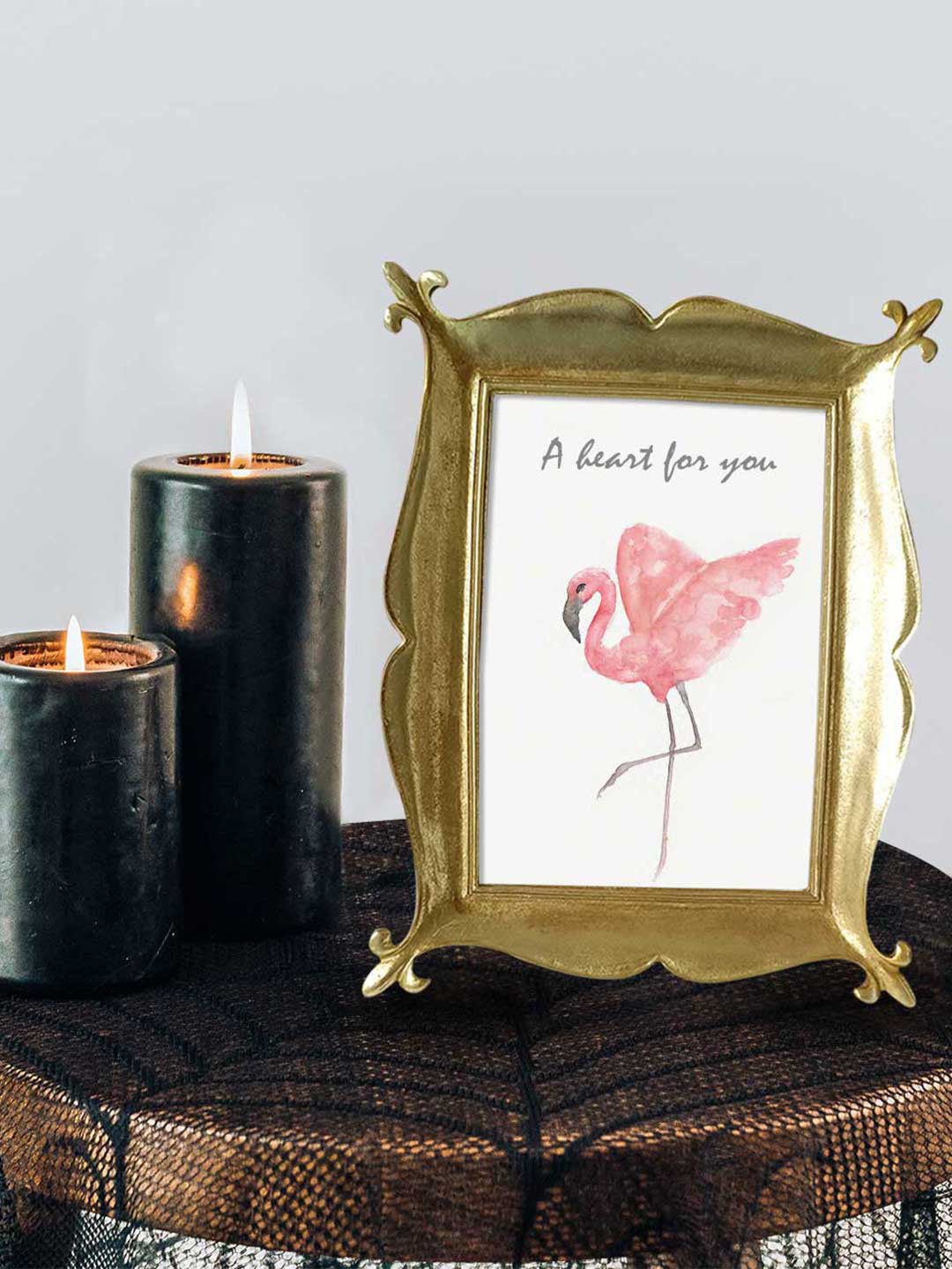 Art Street Gold-Toned Solid Table Photo Frames