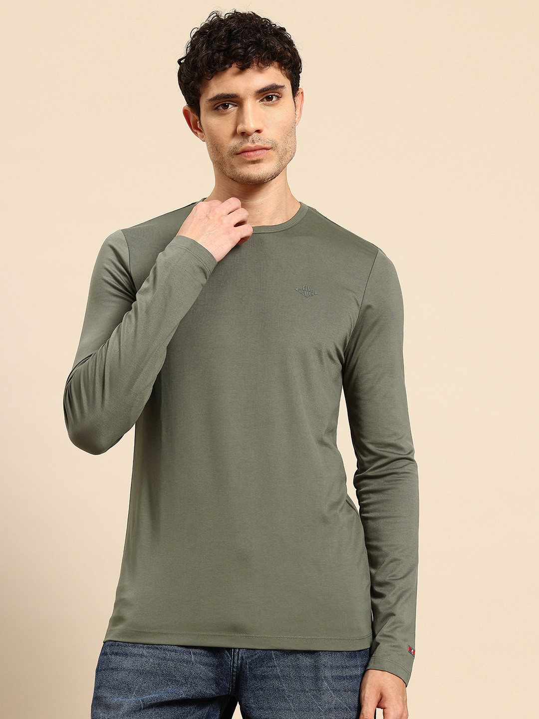 Being Human Men Round Neck Long Sleeves T-shirt