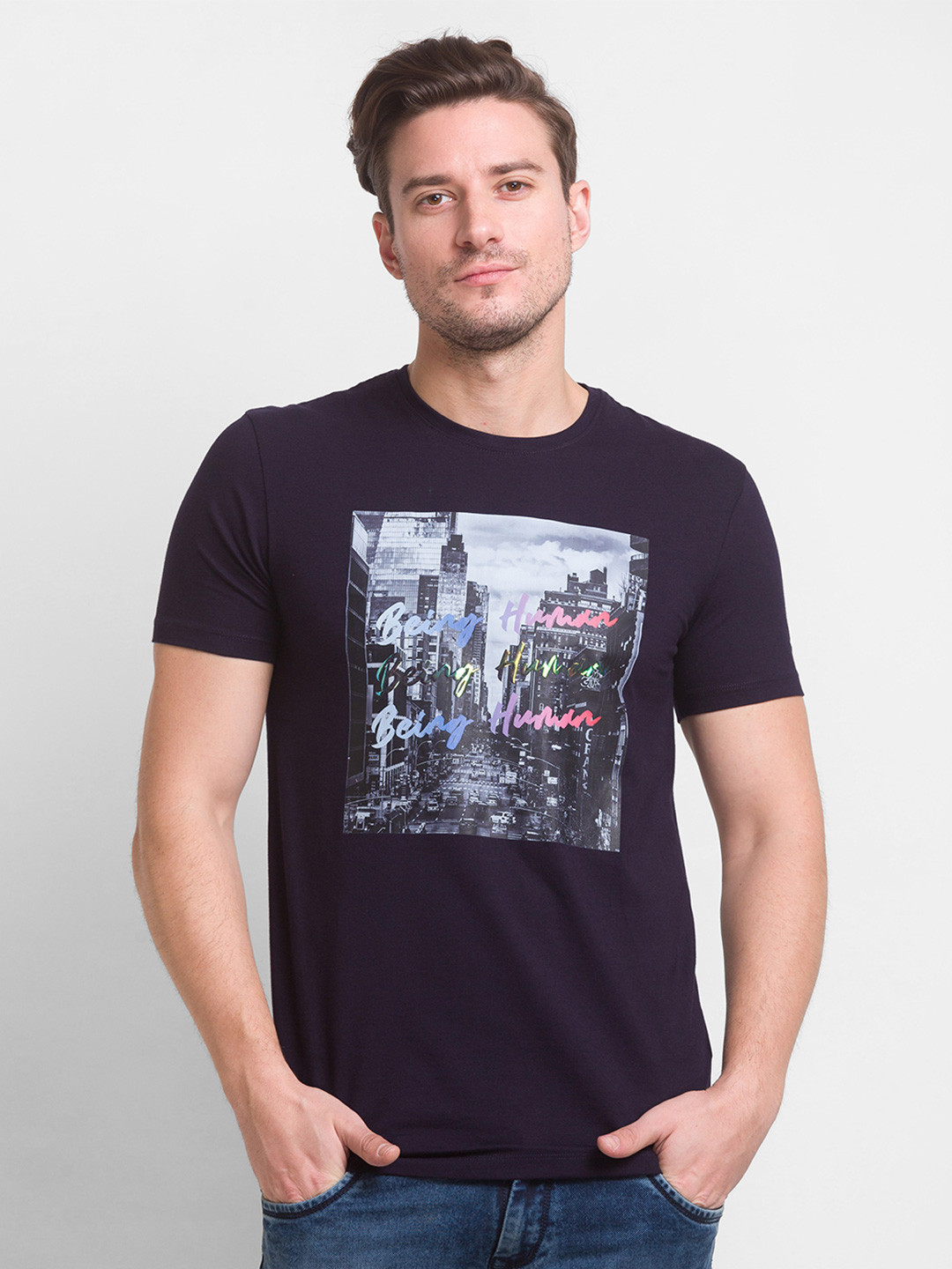 Being Human People and Places Printed T-shirt