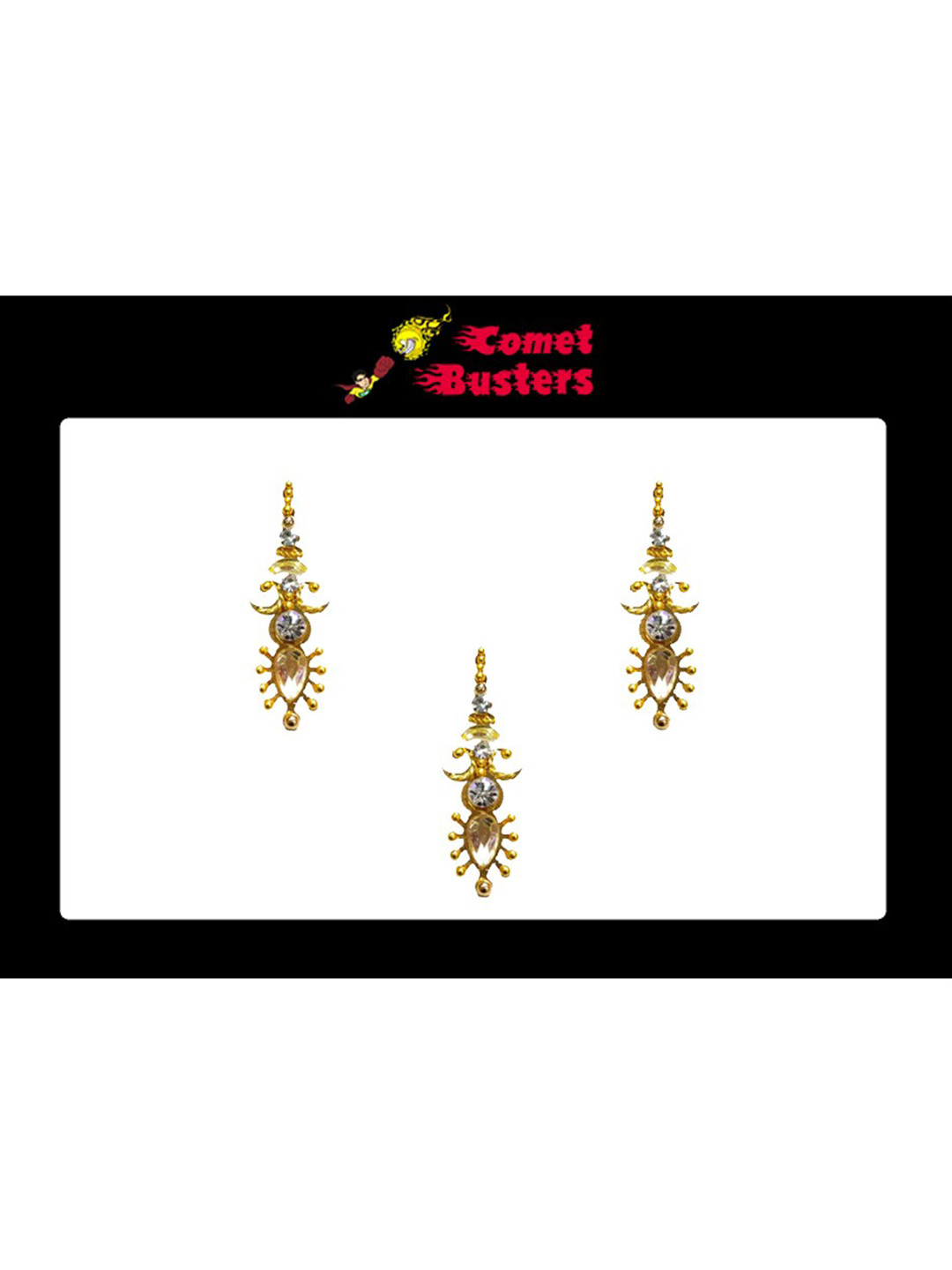 Comet Busters Gold Embellished Bindi