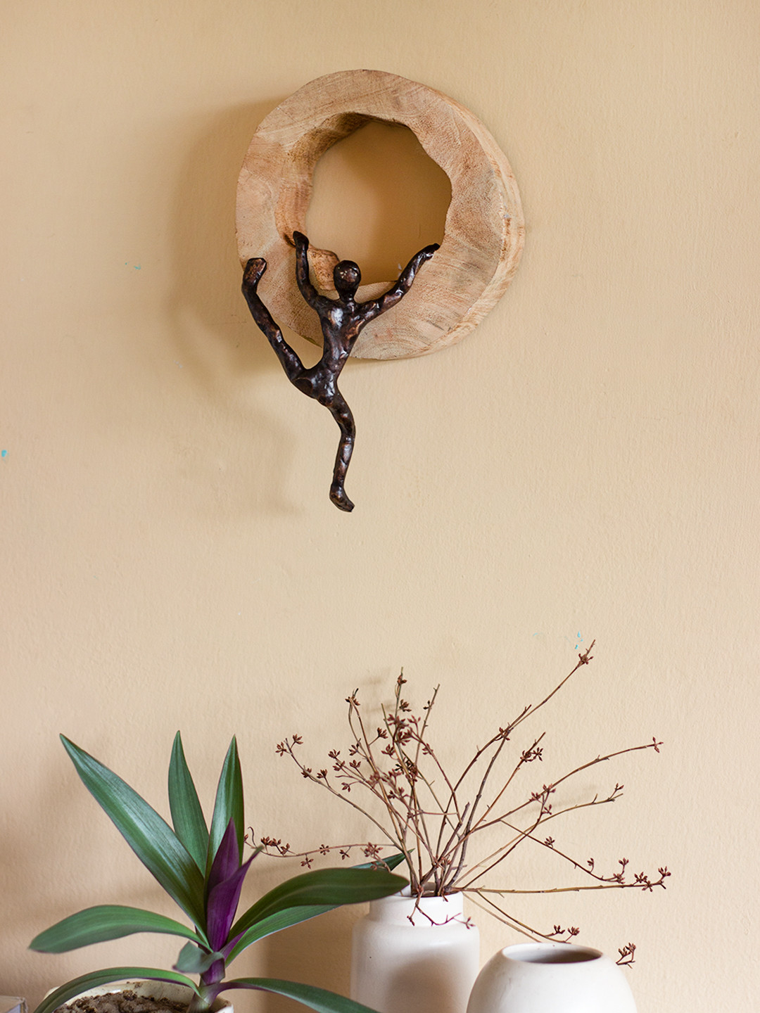 The Wishing Chair Wood Matte Hanging Hall Wall Plates-11.8In