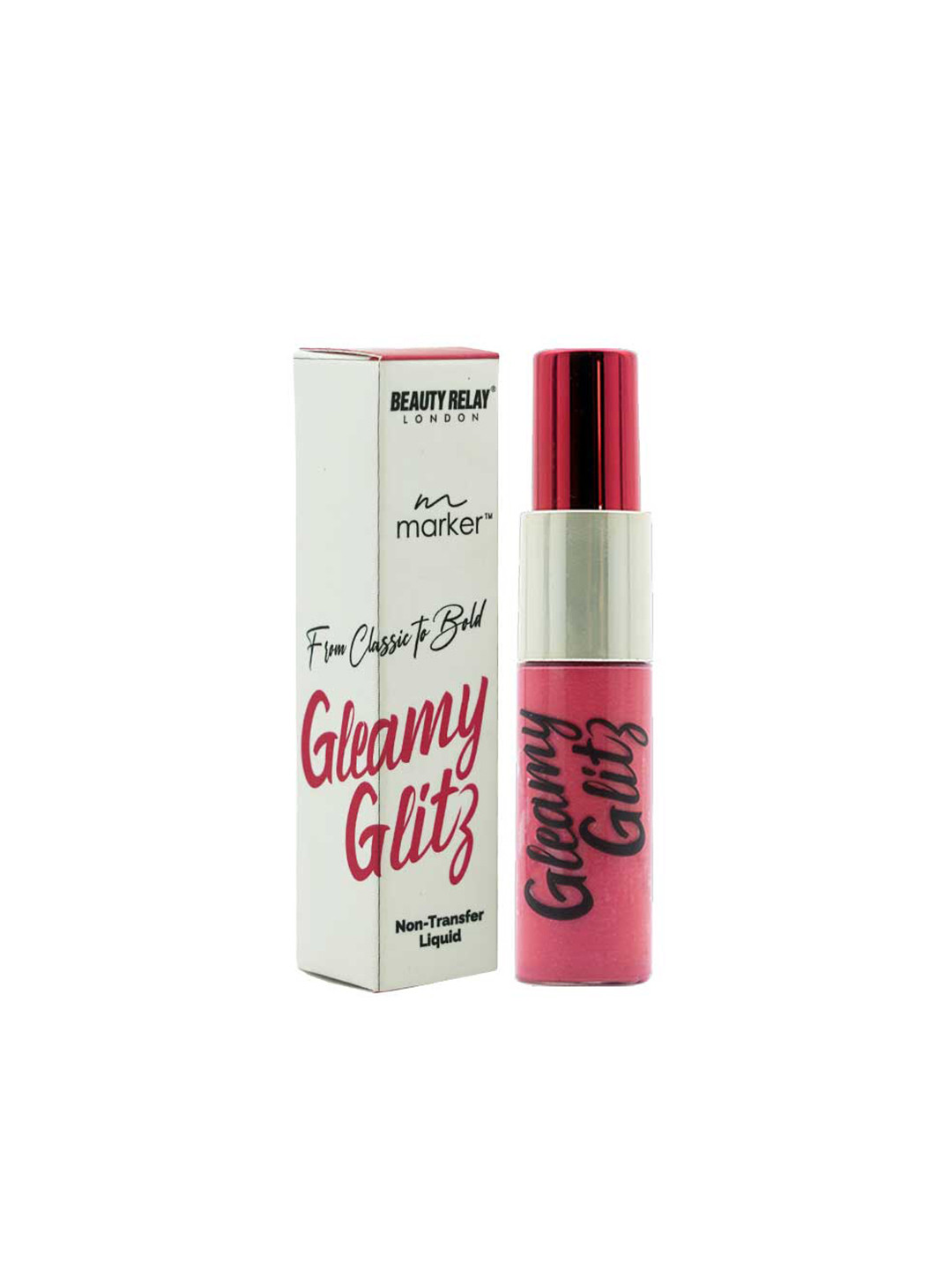 BeautyRelay London Marker Gleamy Glitz Non-Transfer Liquid Lipstick 10g - Truly Maroon 05