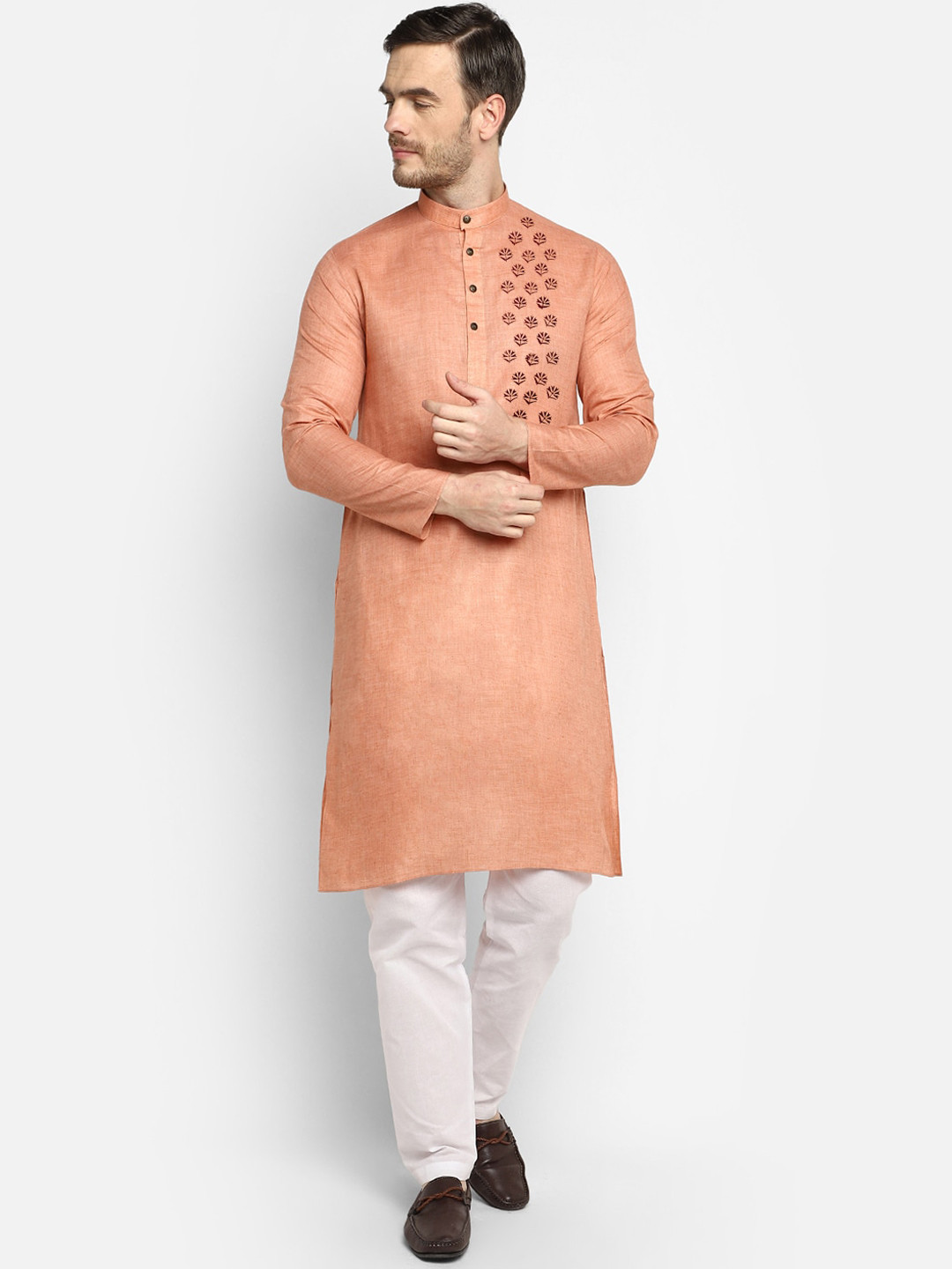 DEVOILER Men Kurta with Trousers