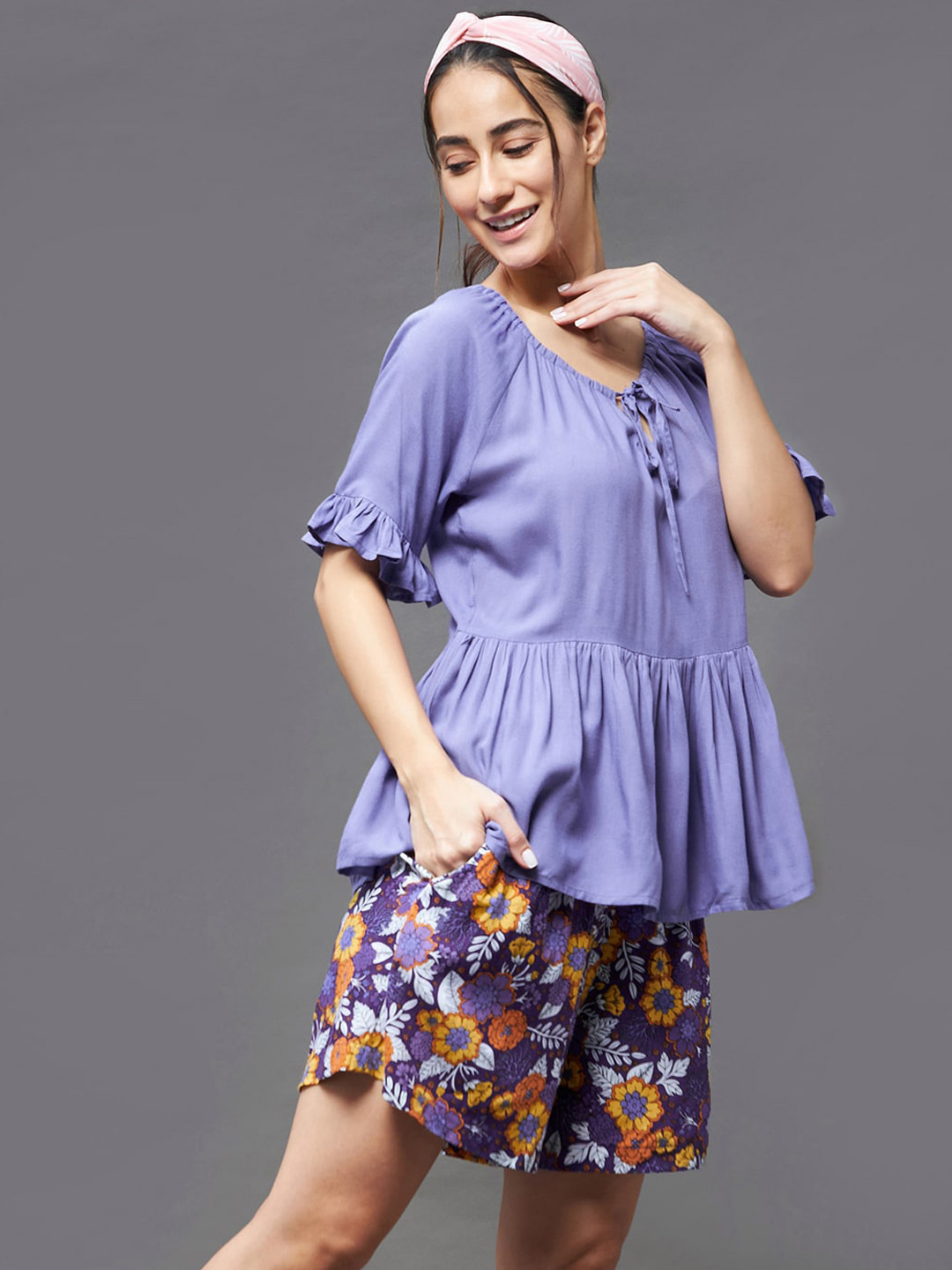 Miss Chase Women Polyester Night suit