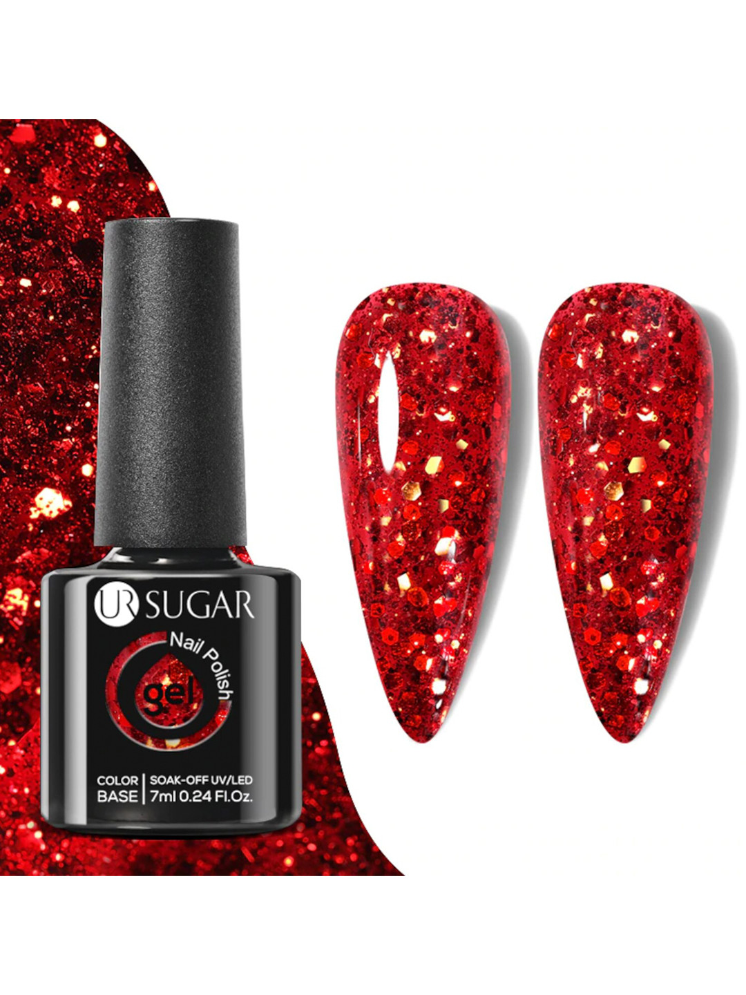 BORN PRETTY UR Sugar Soak-Off UV Gel Long Lasting Nail Polish 7 ml - URH030