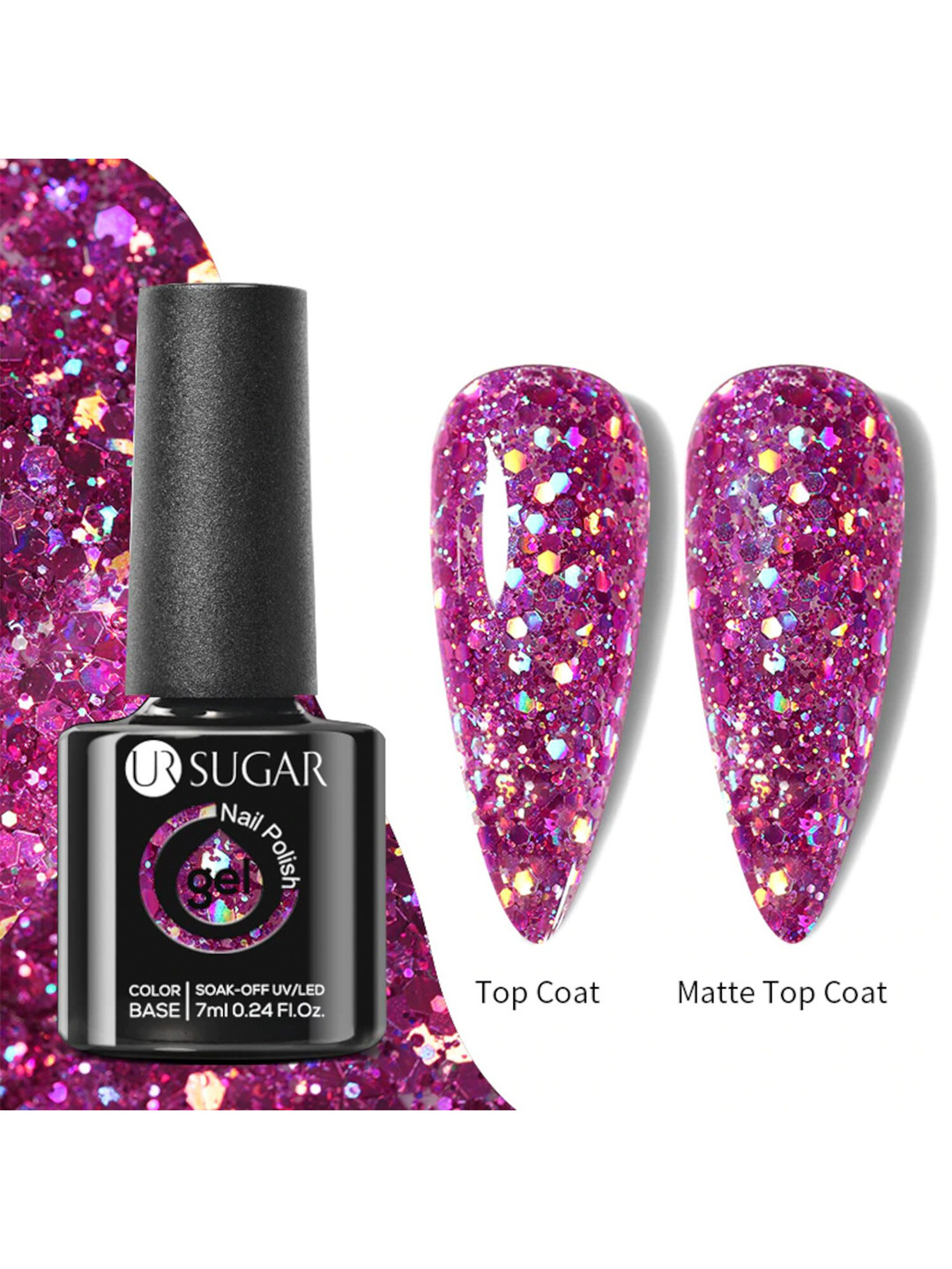 BORN PRETTY UR Sugar Soak-Off UV Gel Long Lasting Nail Polish 7 ml - URH031