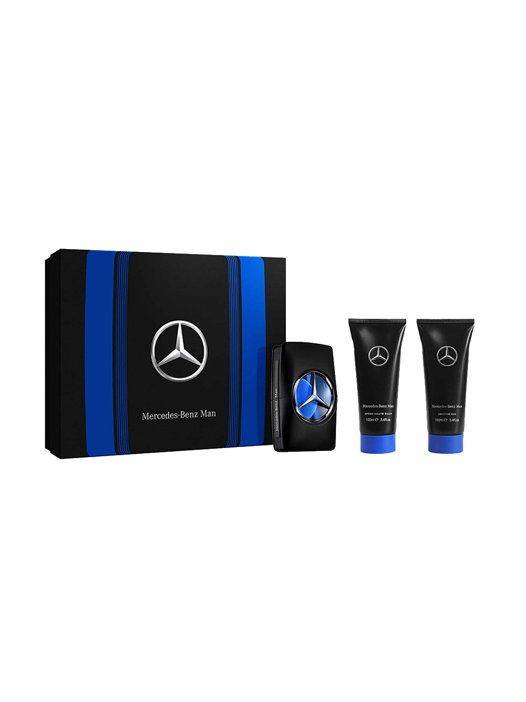 Mercedes Benz Men Set Of 3 Eau de Toilette - Shower Gel -After Shave Balm 100ml Each