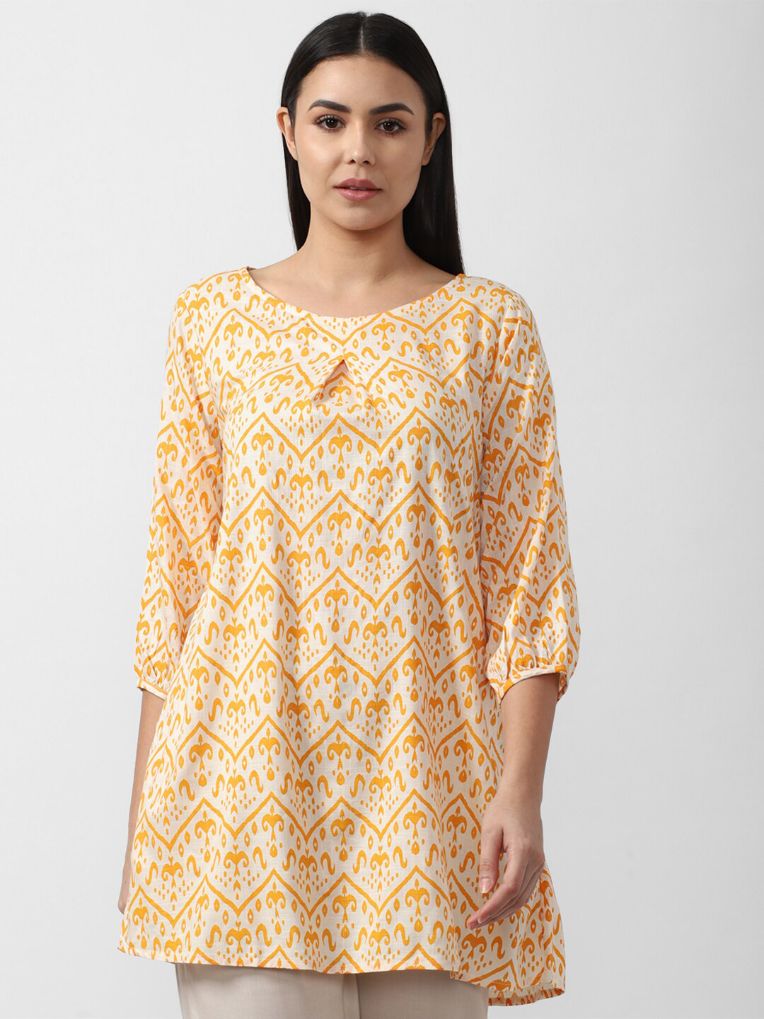Van Heusen Woman Boat Neck Printed Tunic