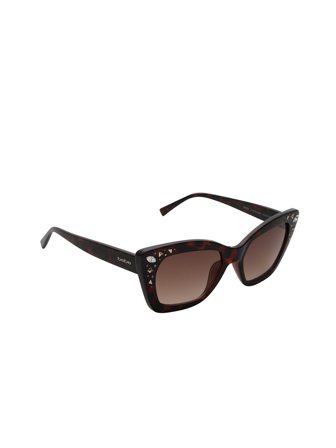 bebe Women Brown Lens & Brown Cateye Sunglasses Bebe_3039_C2_S-Brown