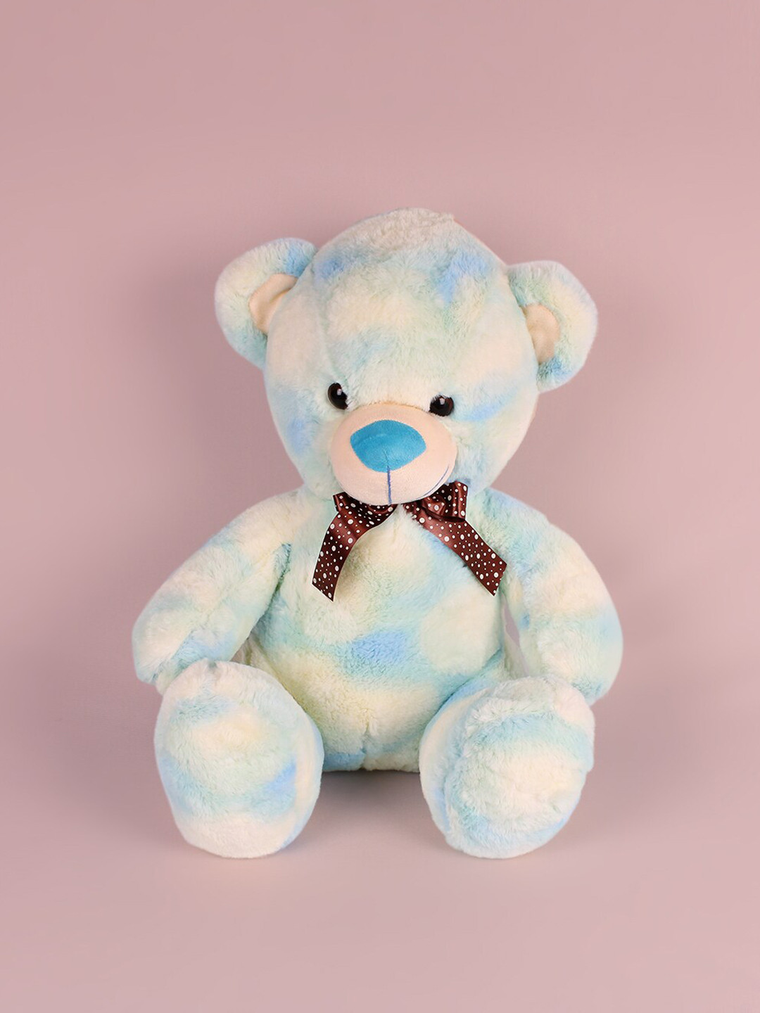 DukieKooky Kids Blue & White Printed TeddyBear