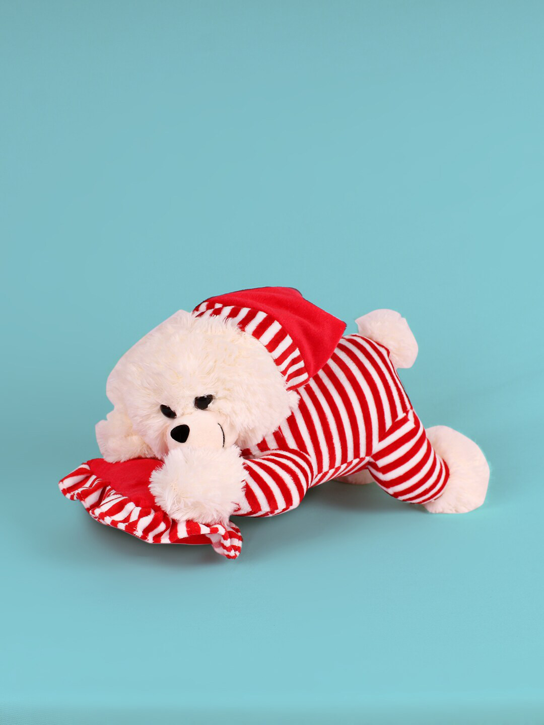 DukieKooky Kids Red Sleeping Teddy Soft Toys and Dolls