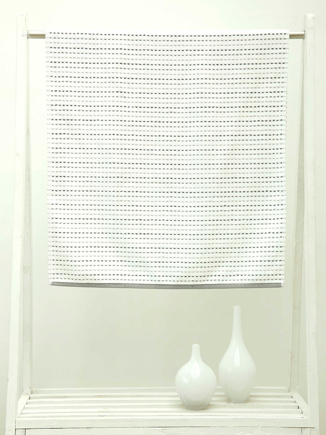 Ariana Grey & White Striped Cotton 550 GSM High Absorbent Quick Dry Bath Towel