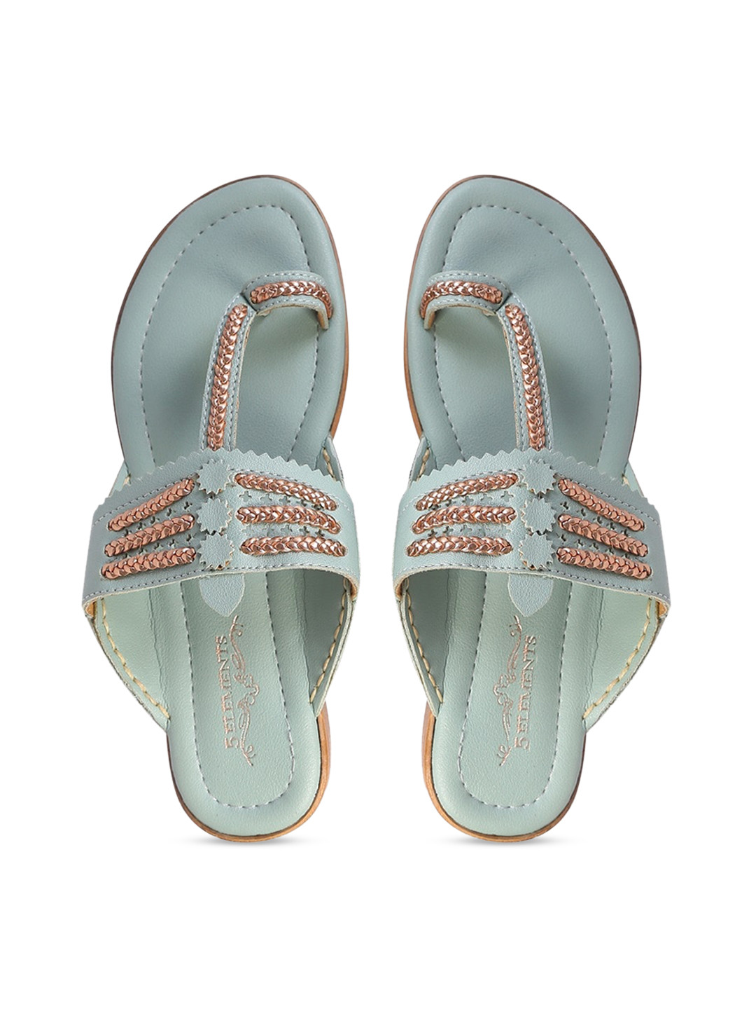 5 ELEMENTS Women Embellished Ethnic One Toe Flats