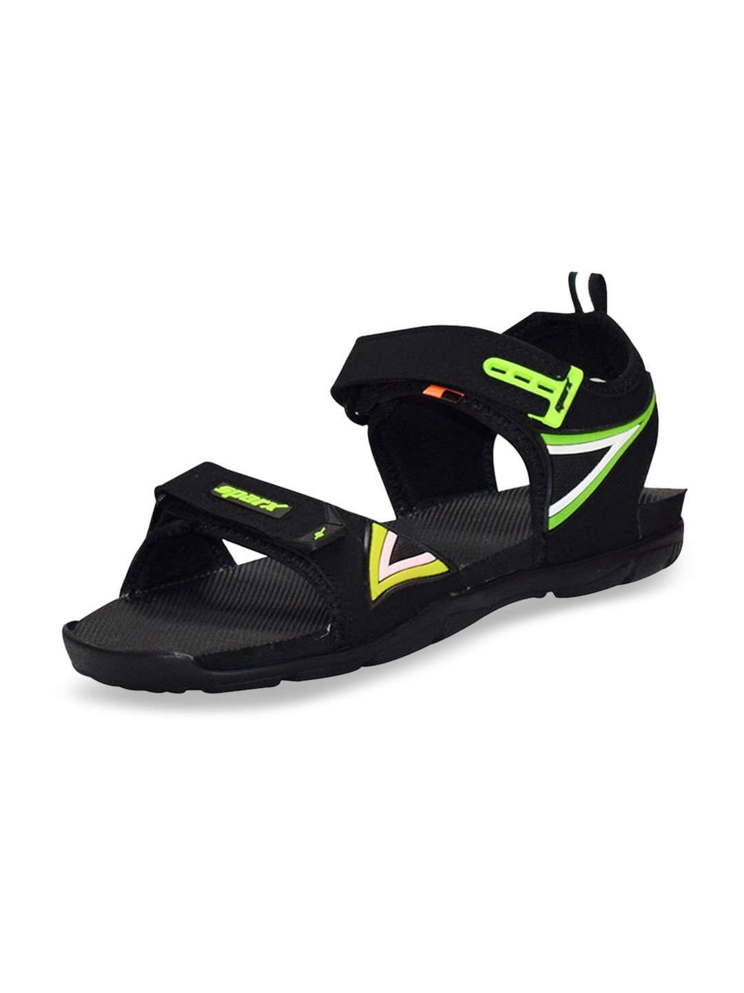 Sparx Boys Black Solid Sports Sandals