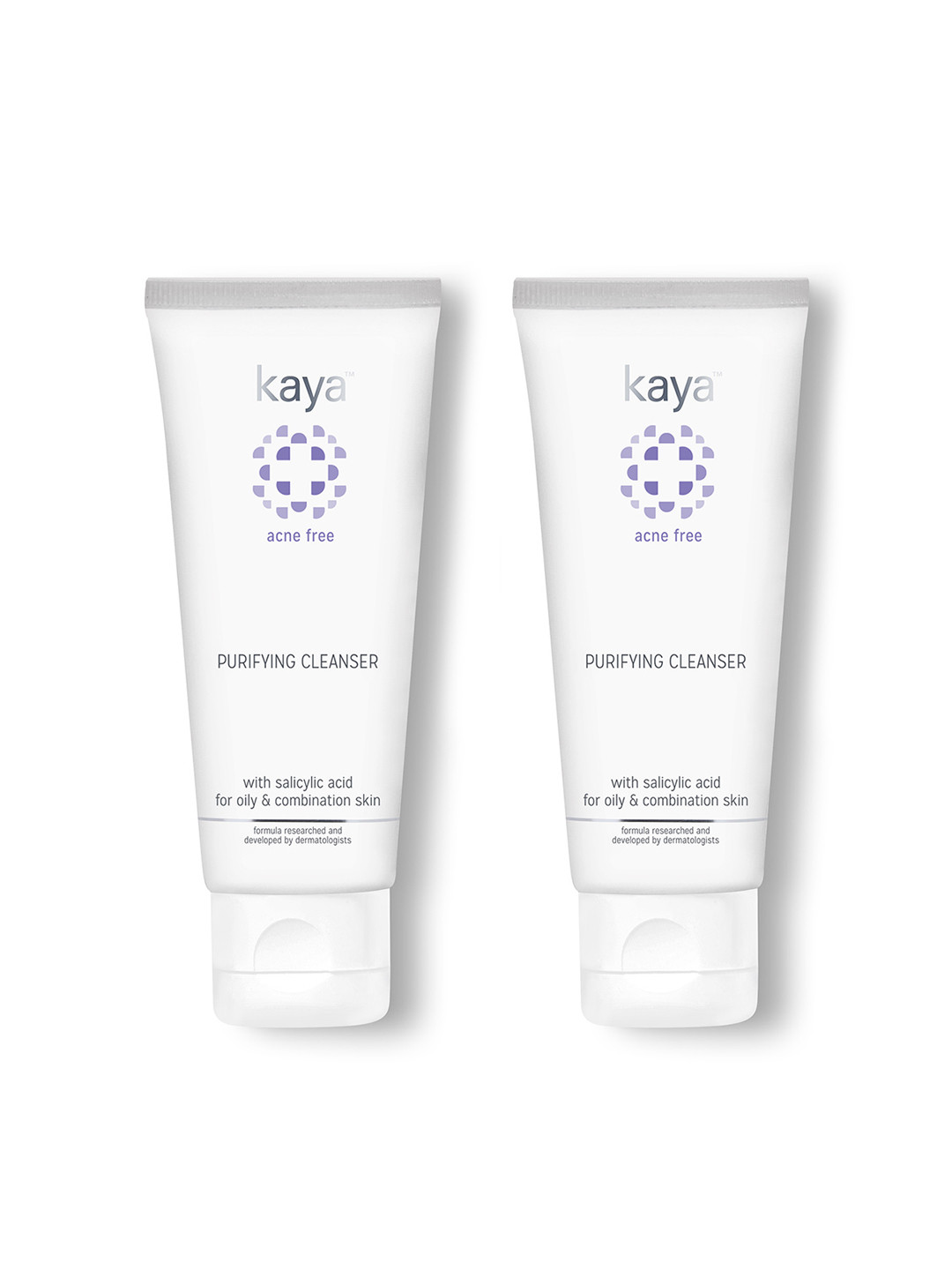 Kaya Set of 2 Purifying Cleanser with Salicylic Acid For Combination & Oily Skin- 100 mlx2