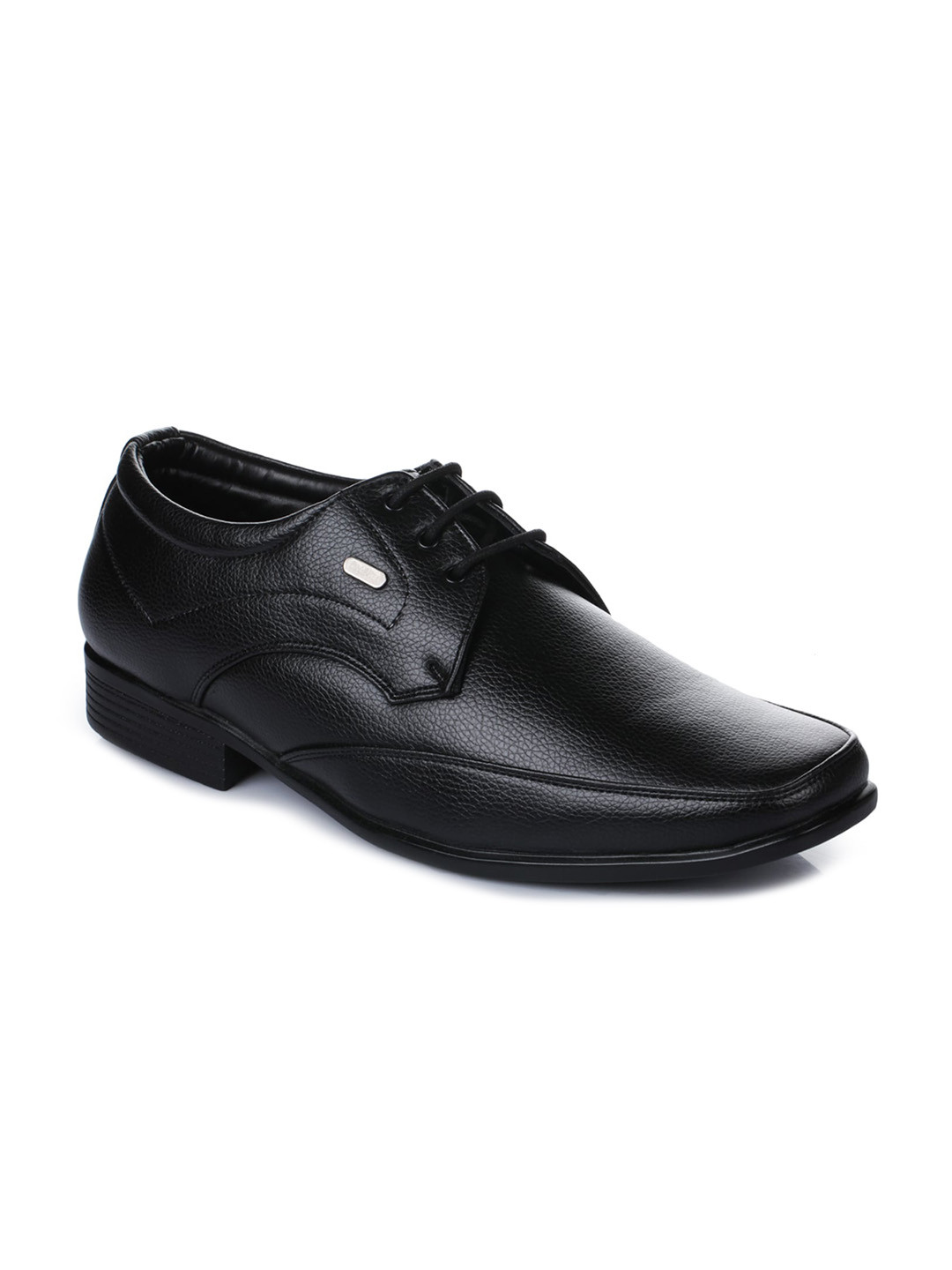 Action Men Black Solid Formal Derbys