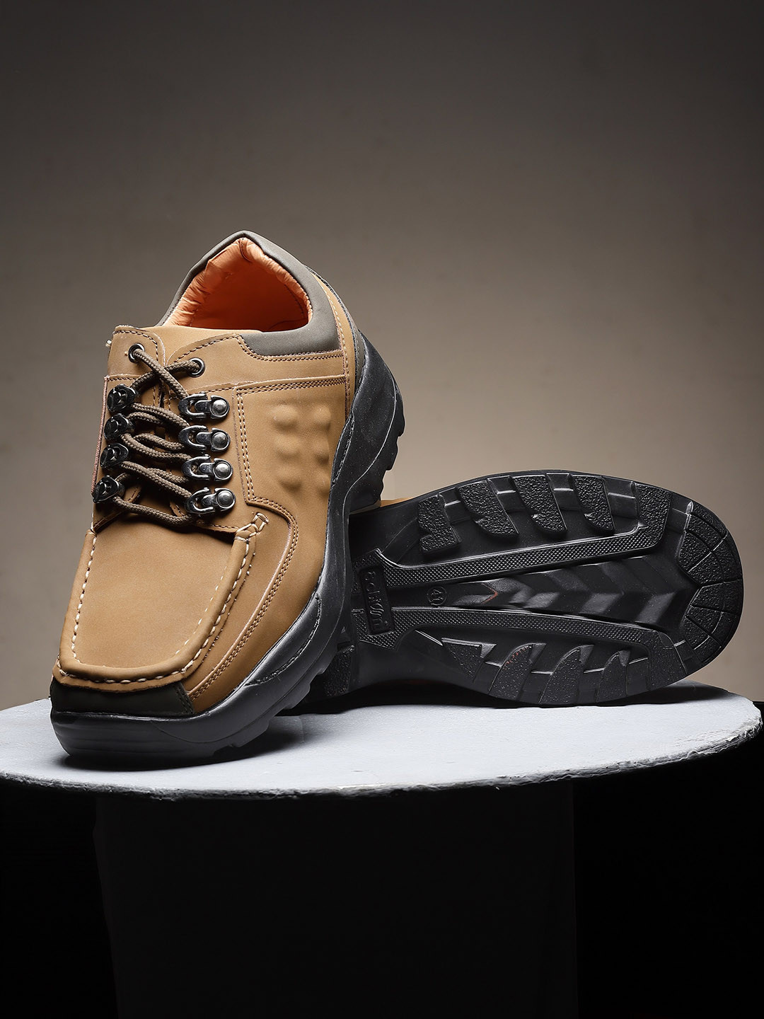 Action Men Brown Solid Formal Derbys Shoes